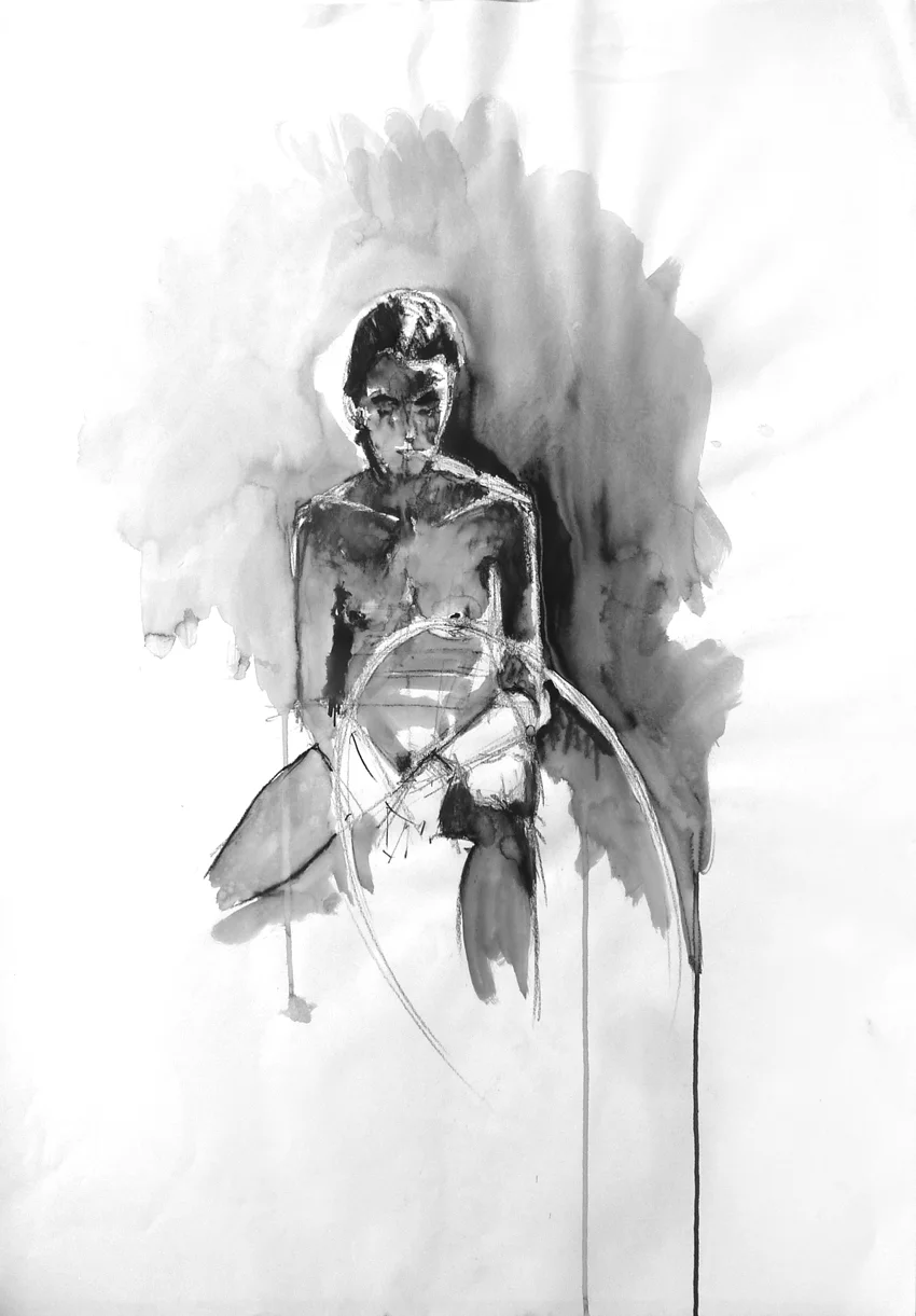 Nude #6 2012 | 42 x 59.2 Charcoal / watwerclour pencil Signed on front Buy this artwork