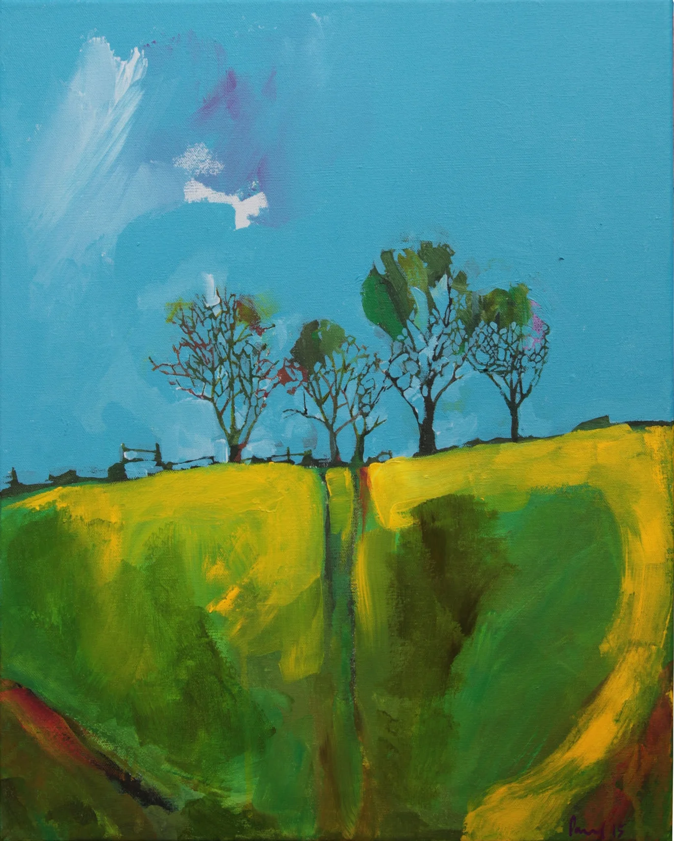 Treeline 2015 | 51 x 40.5 x 1.5cm Acrylic on canvas Signed SOLD