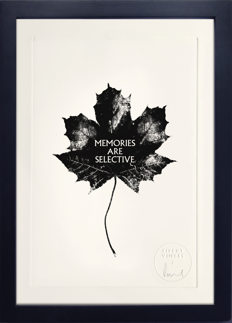 Memories Are Selective Etching on Somerset Satin (300gsm) Edition of 10 Artwork sold unframed Embossed, signed and numbered on front Buy this artwork