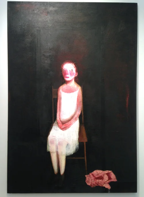 Lisa Stokes – Self Portrait with Clown Face (2013) John Martin Gallery