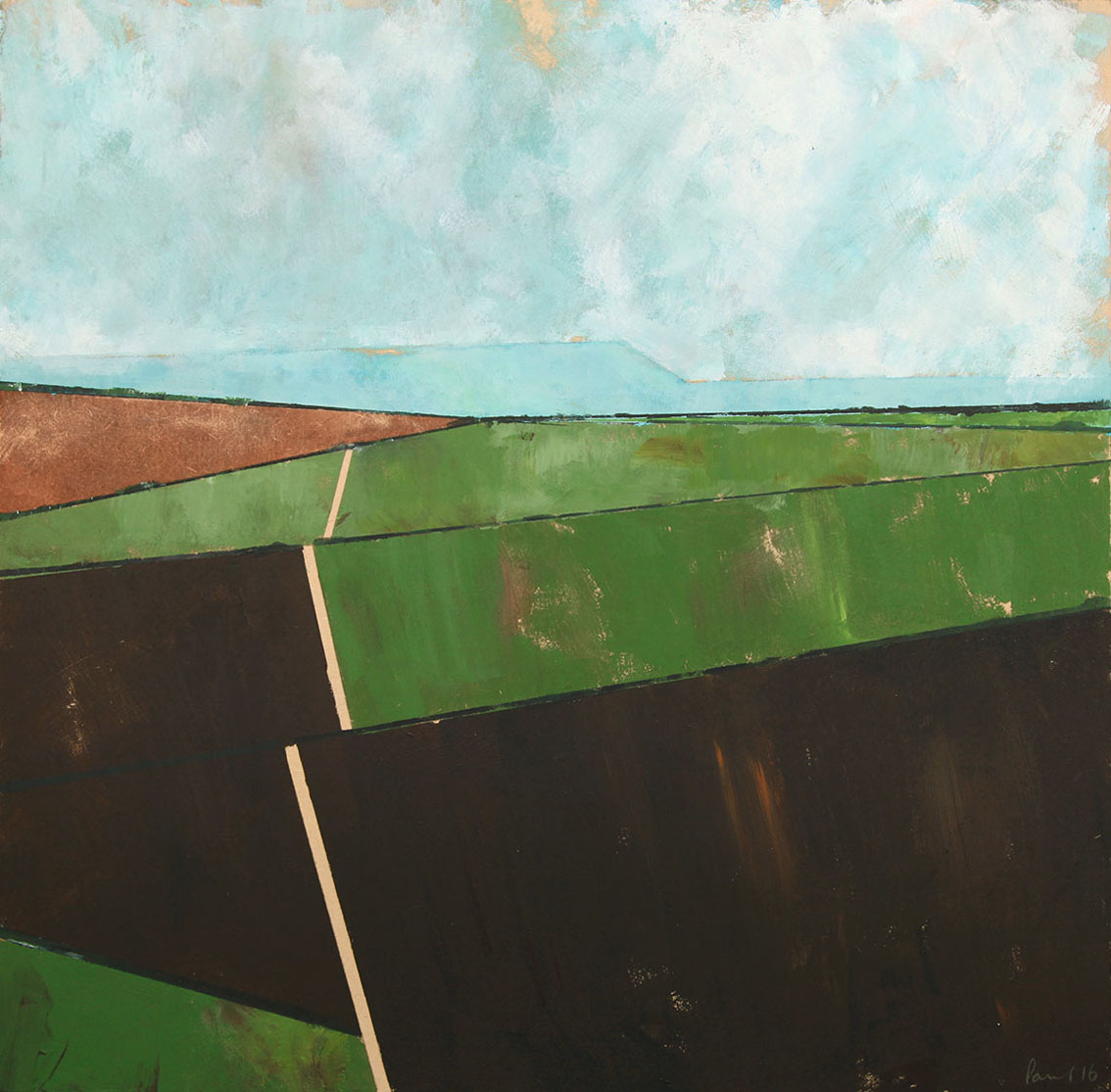 Towards Wolvesnewton 2016 | 60.5 x 60 x .5cm Acrylic on board Signed on front BUY PRINT