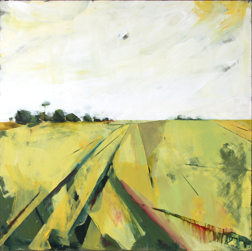 Between Warkworth and Alnmouth, towards the Sea 2017 | 64 x 63.7 x 3cm Acrylic on board Signed on front Framed BUY PRINT