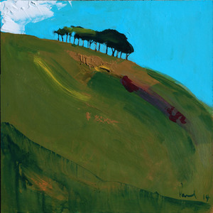 Copper Hill, North Chideock 2014 | 33.3 x 33.3 x .5cm Acrylic on board SOLD