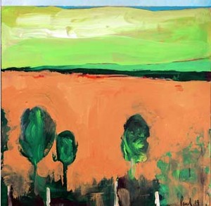 Wetlands, Northumberland 2014 | 33 x 33 x 2cm Acrylic on board