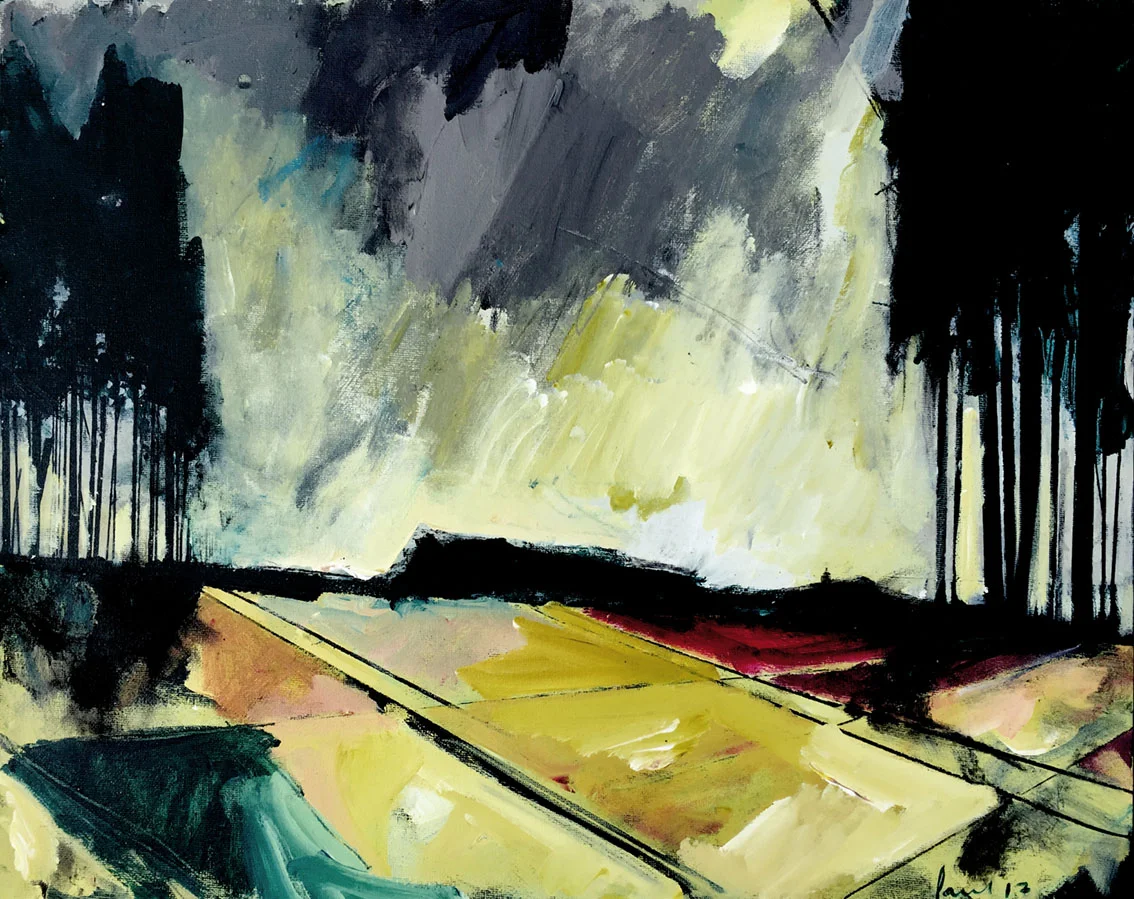 Pine Forest, Near Embleton 2017 | 54 x 44 x 3 cm Acrylic on canvas Signed on front Framed SOLD