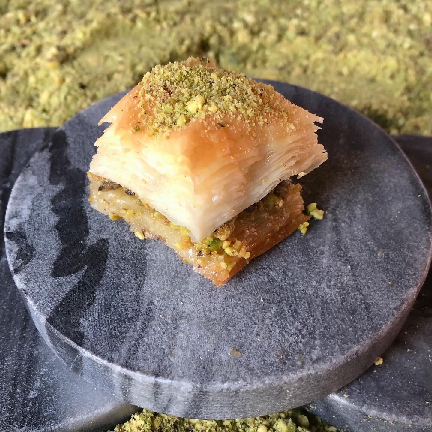 Double the pistachios! #turkishbaklava Your new love affair in the pantry! Pair it with your ice-cream or your coffee or treat yourself for no reason! The box makes a great gift to take to any party. Available @unionmarketdc location.