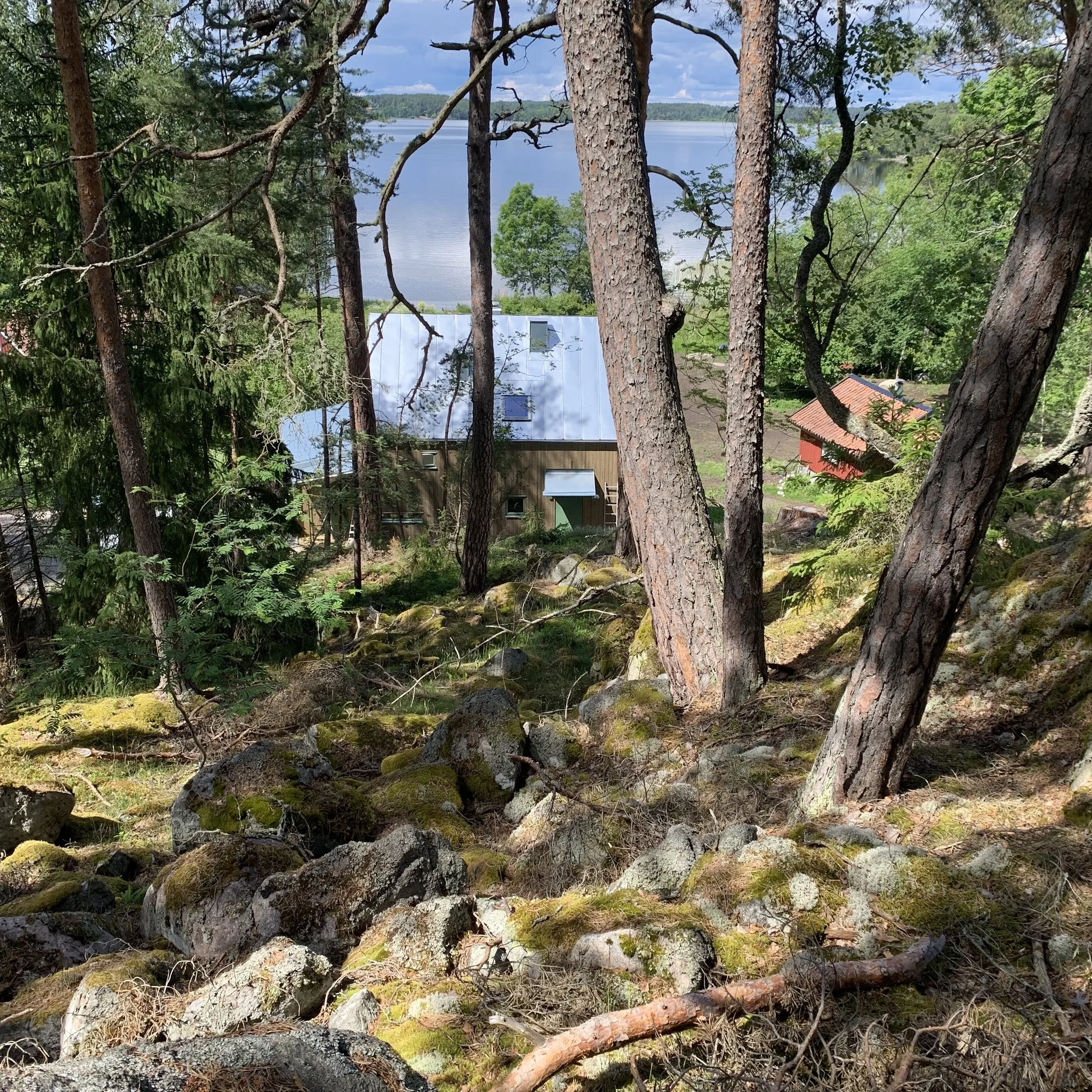  Huset sett från naturreservatet. 