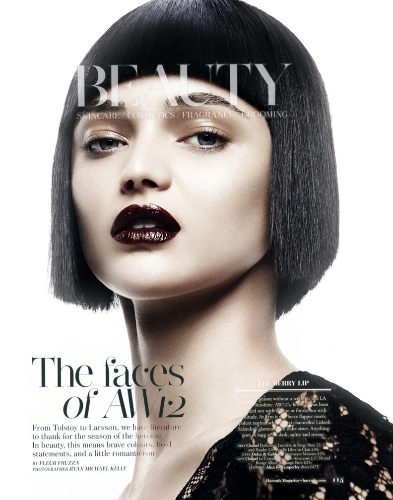 Harrods Beauty Photographed by Ryan Michael Kelly