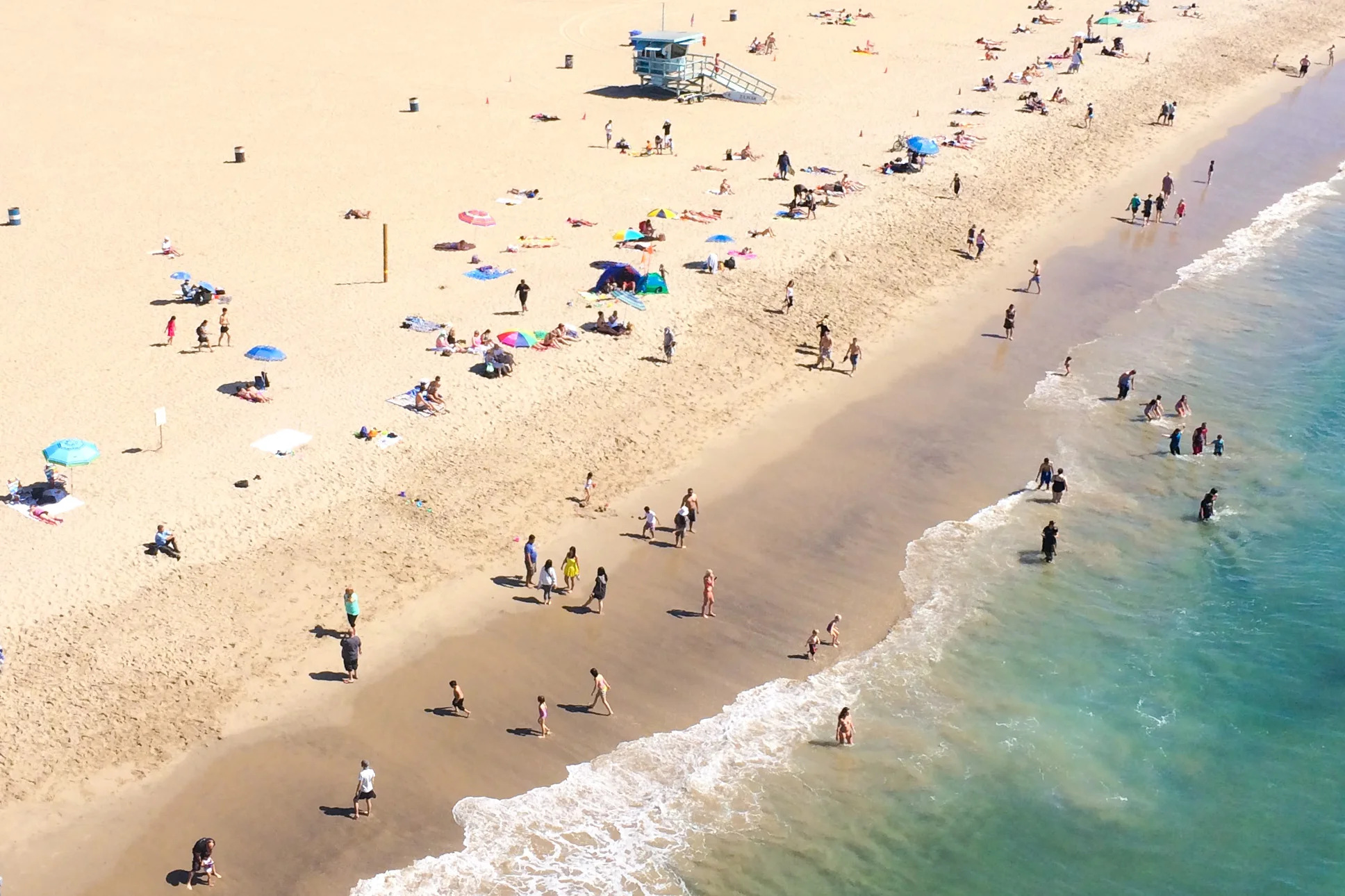 Santa Monica Arial Turquoise Beach
