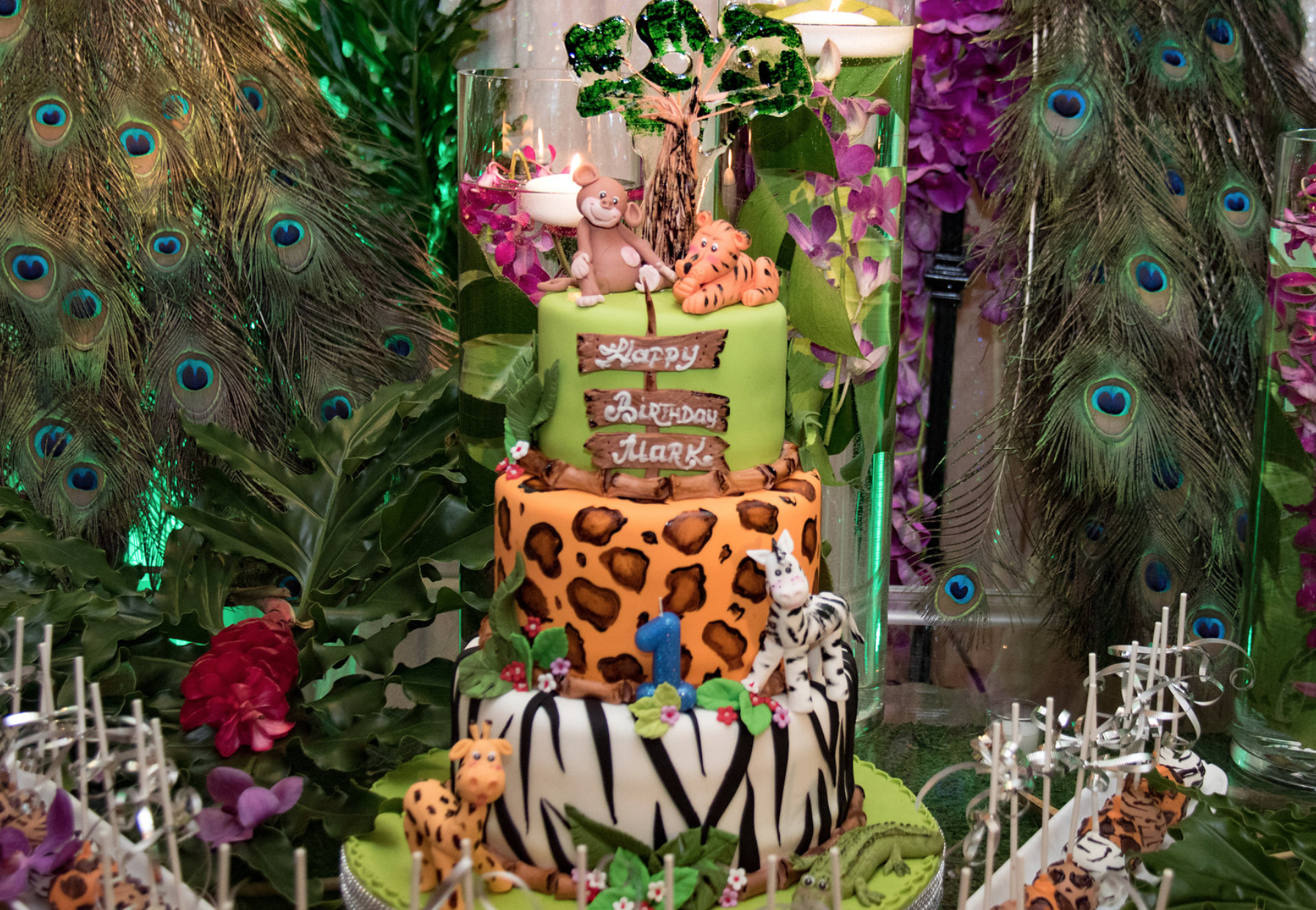Mark's Jungle-themed First Birthday Party 