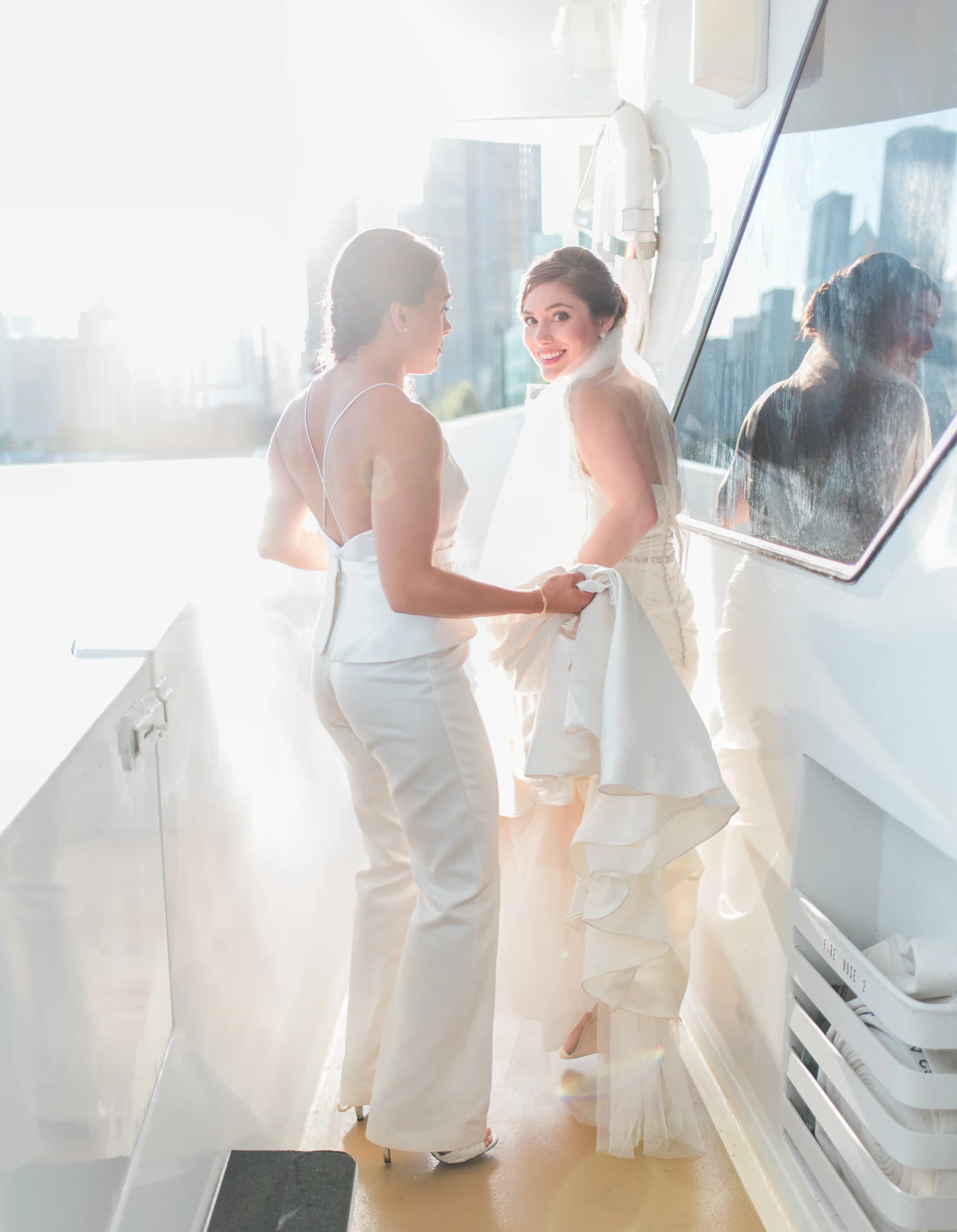 Bonphotage - Chicago Yacht Wedding Photography - Cat + Courtney