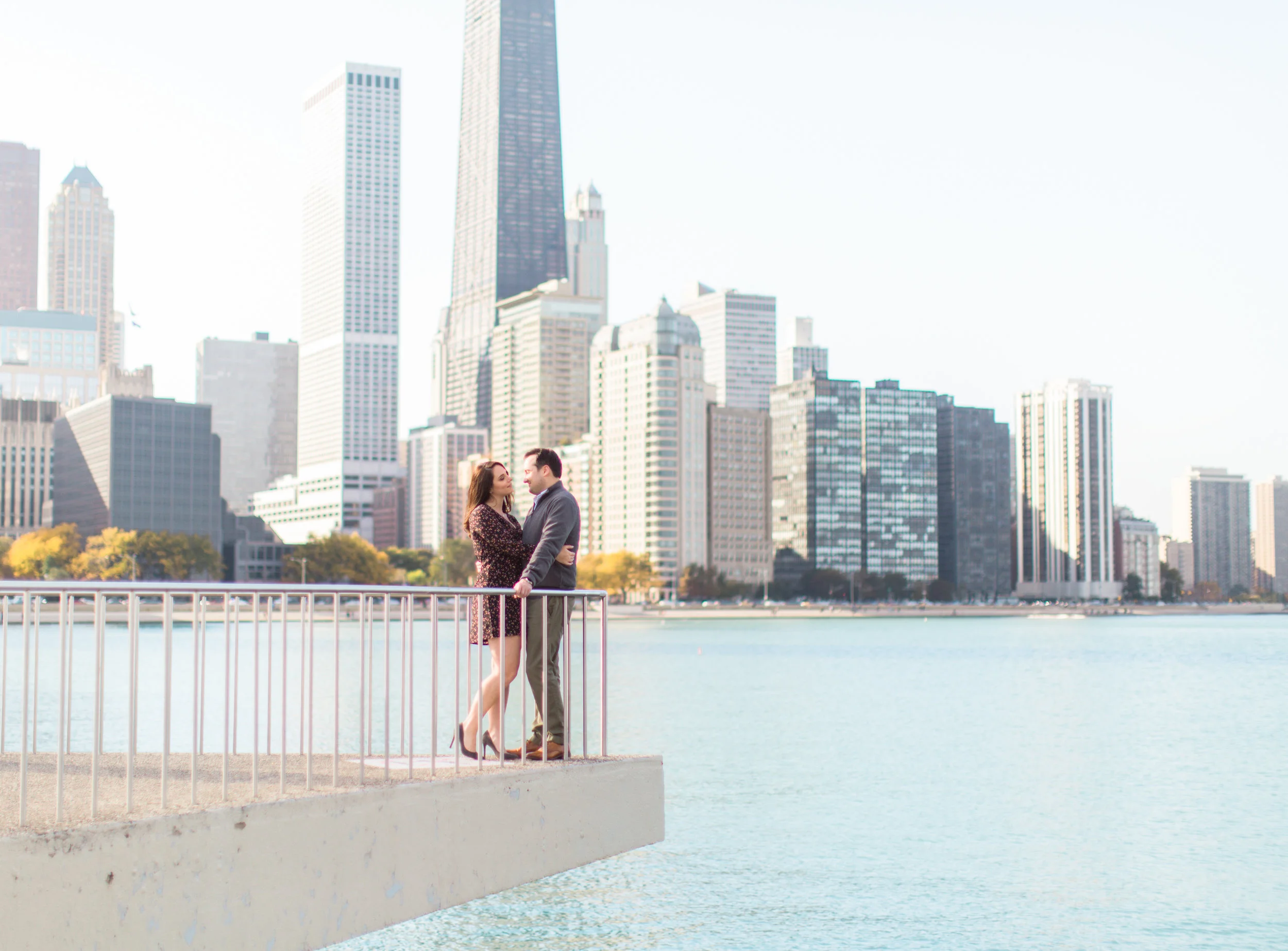 Bonphotage Chicago Skyline Engagement Photography&nbsp;