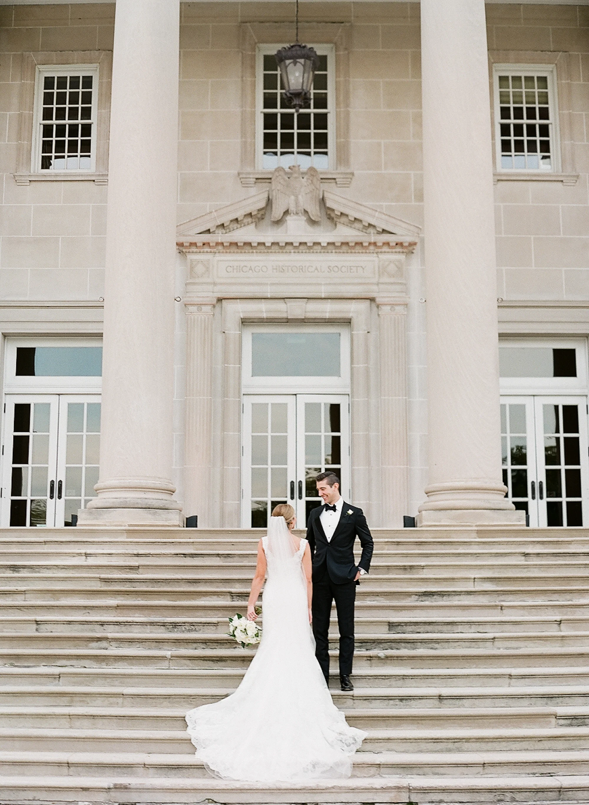 Bonphotage Chicago Fine Art Film Wedding Photography - Chicago History Museum - Kim &amp; Rich 