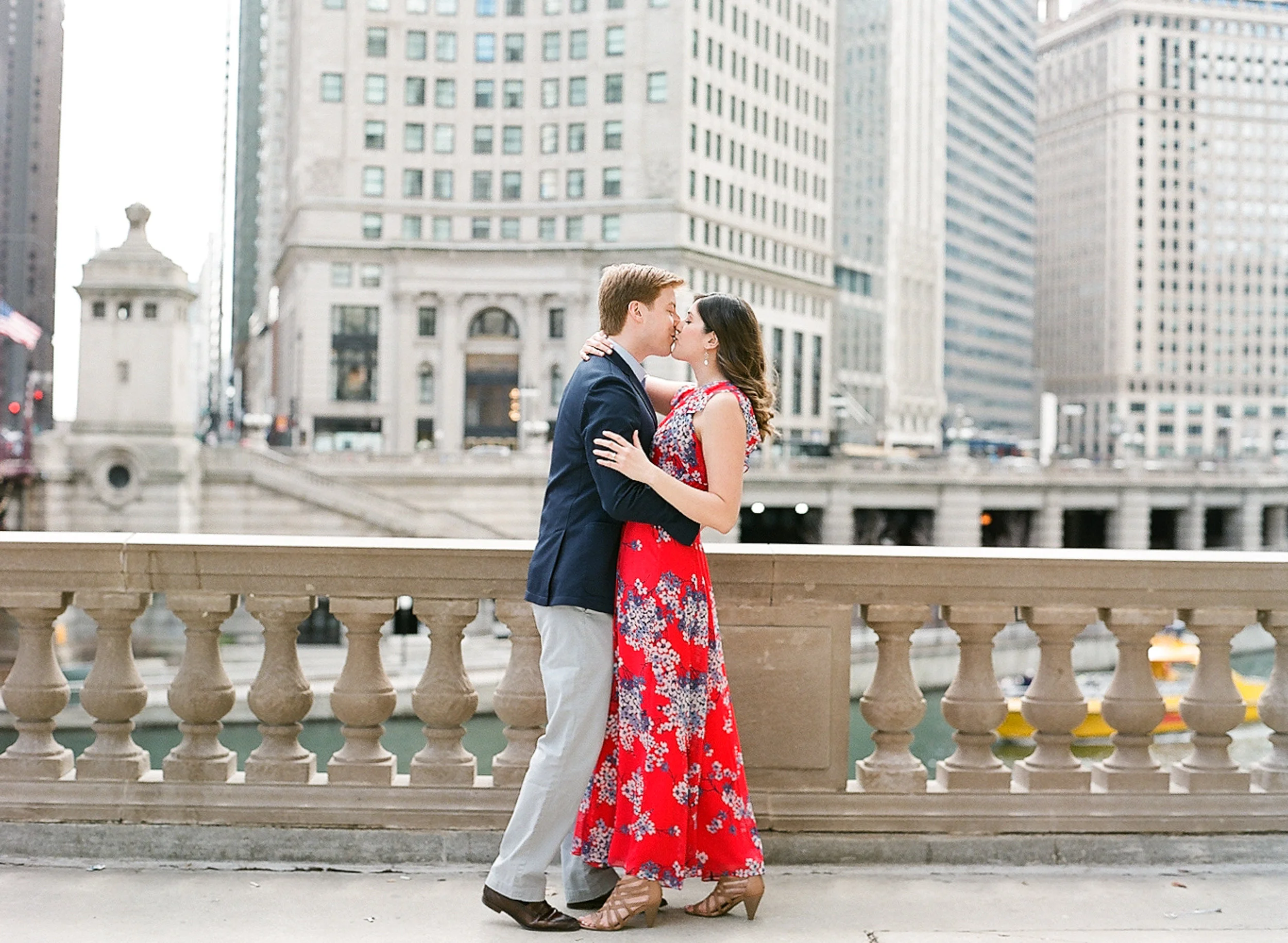 Bonphotage Fine Art Chicago Engagement Photography- Chicago Riverwalk - Rachel &amp; Sam 