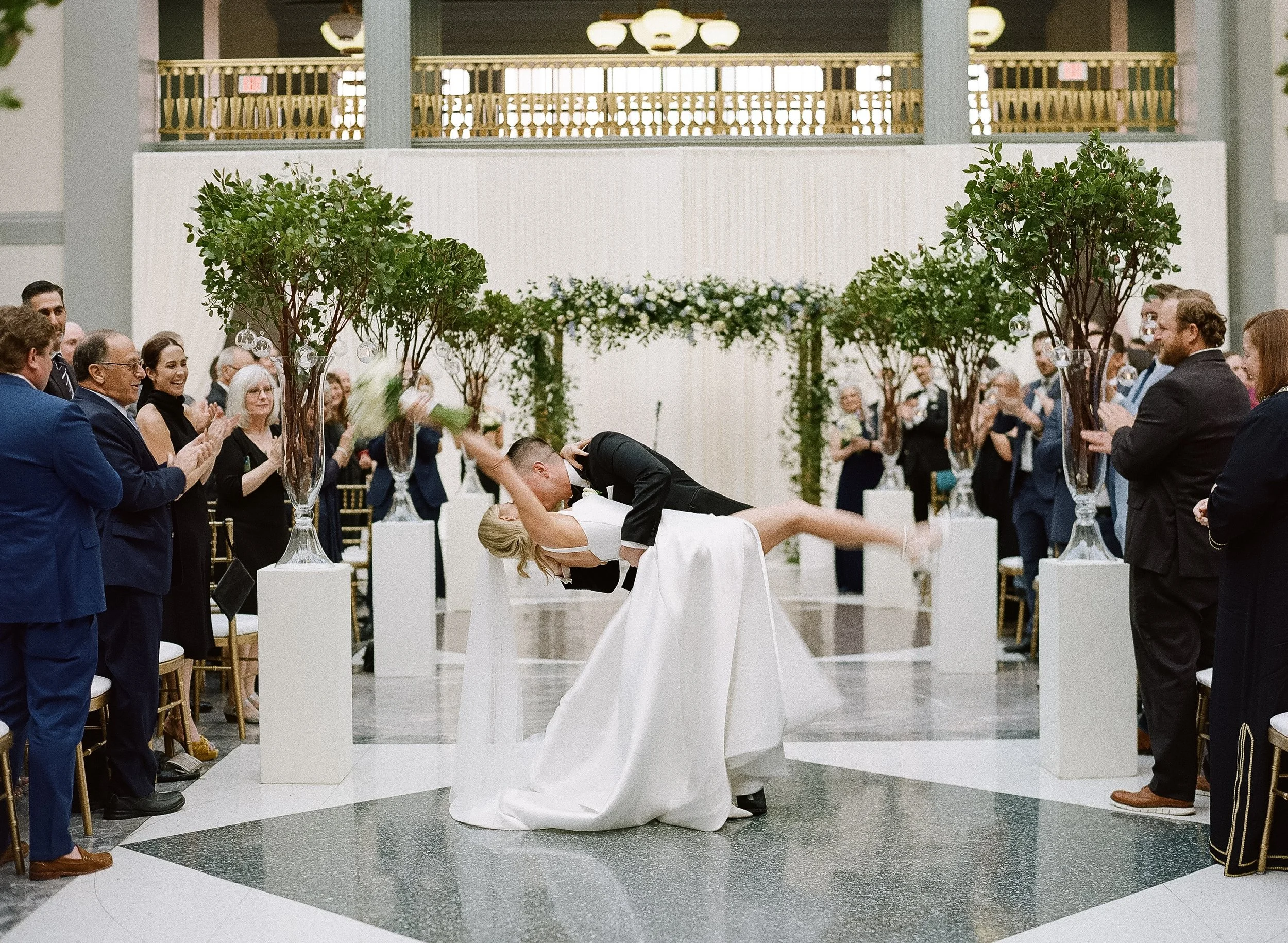 Bonphotage Chicago Film Wedding Photography - Harold Washington Museum - Kate &amp; Zach 