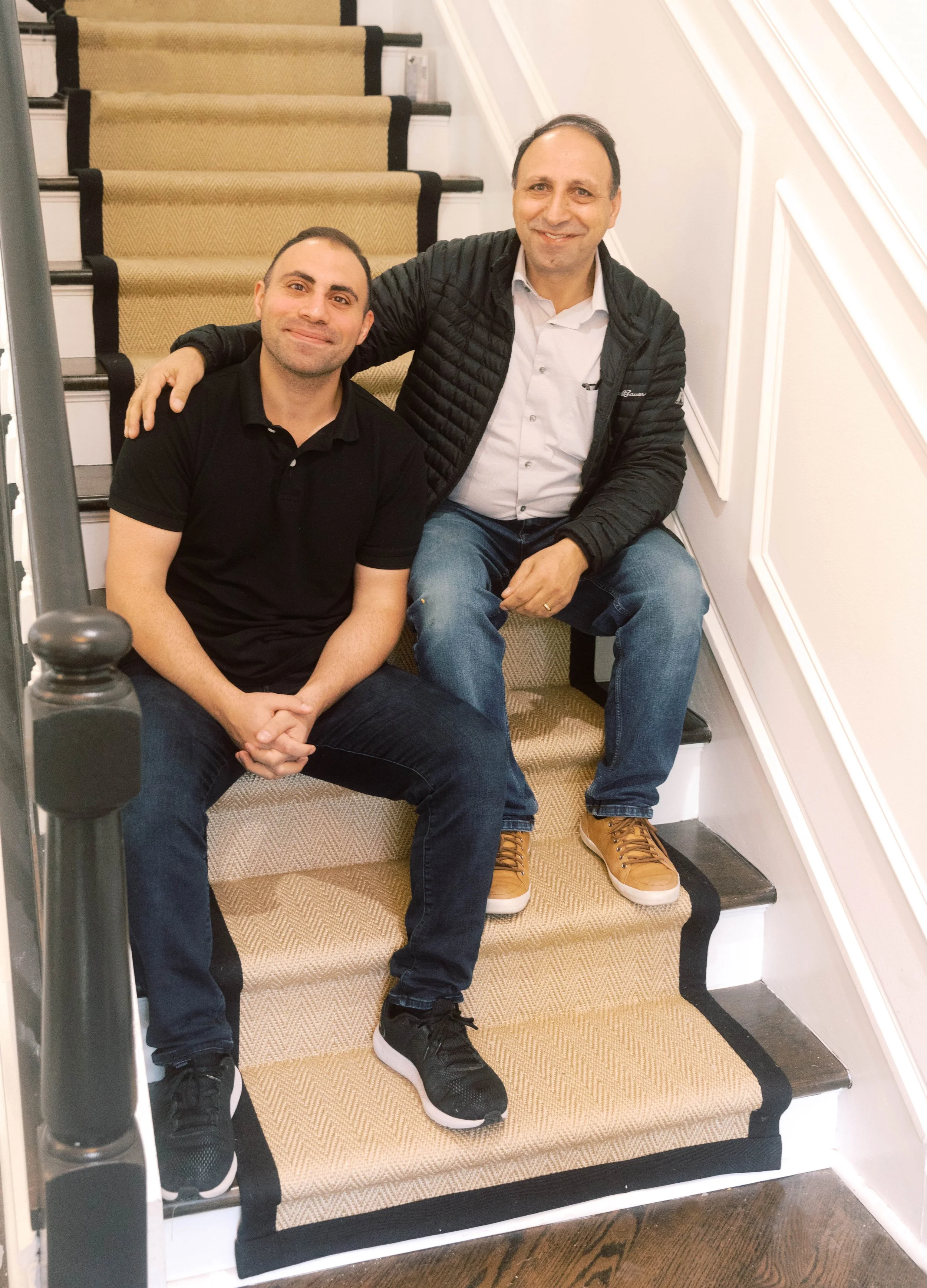Our 1890's Lincoln Park Chicago Home Renovation - Stairrunner makeover with Rouzati Rugs! 