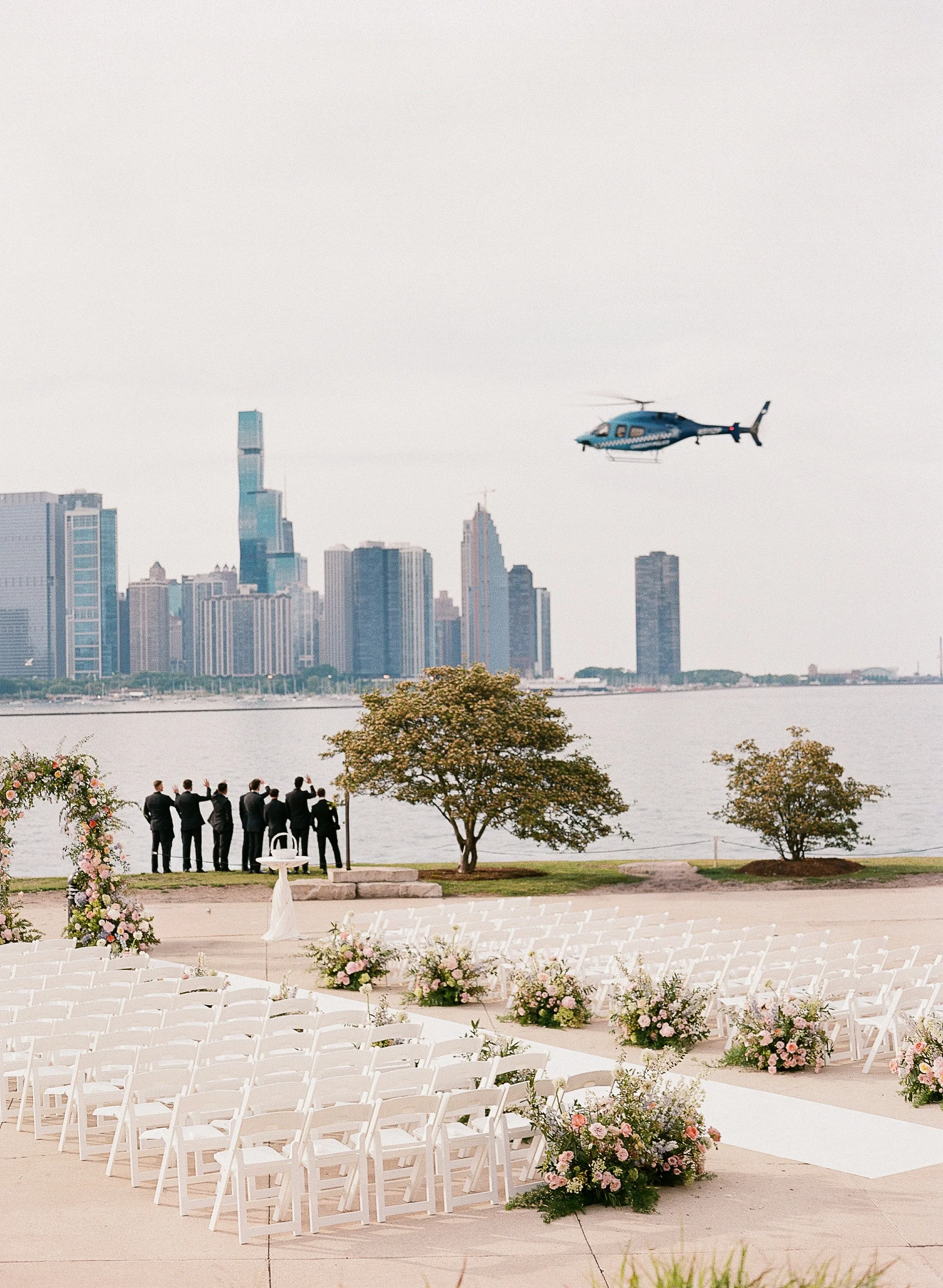 Bonphotage Chicago Film Wedding Photography - Adler Planetarium - Jialin &amp; Lilyanne 