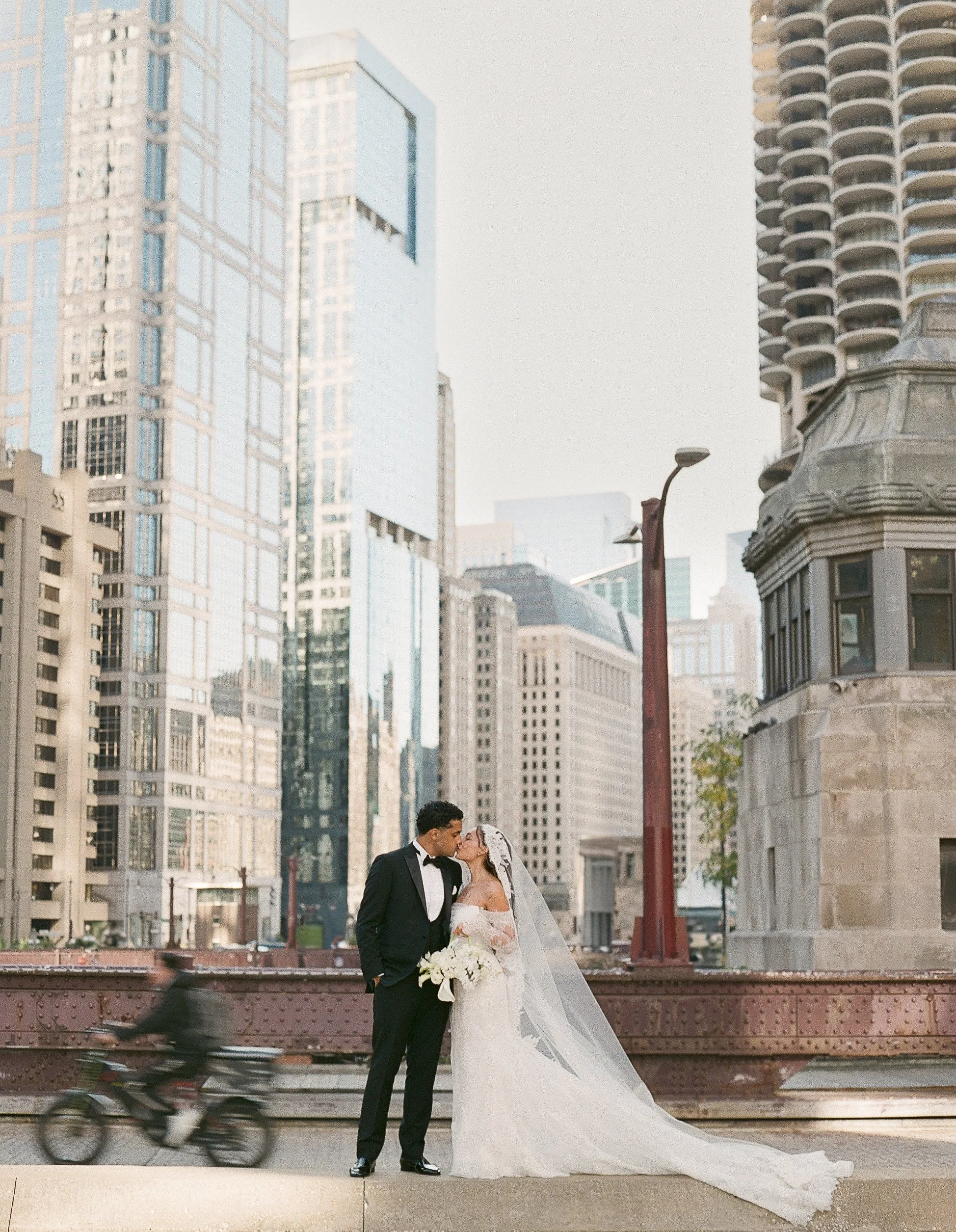 Bonphotage Chicago Film Fine Art Wedding Photography - Holy Name Cathedral and RPM Events - Julia and Joe
