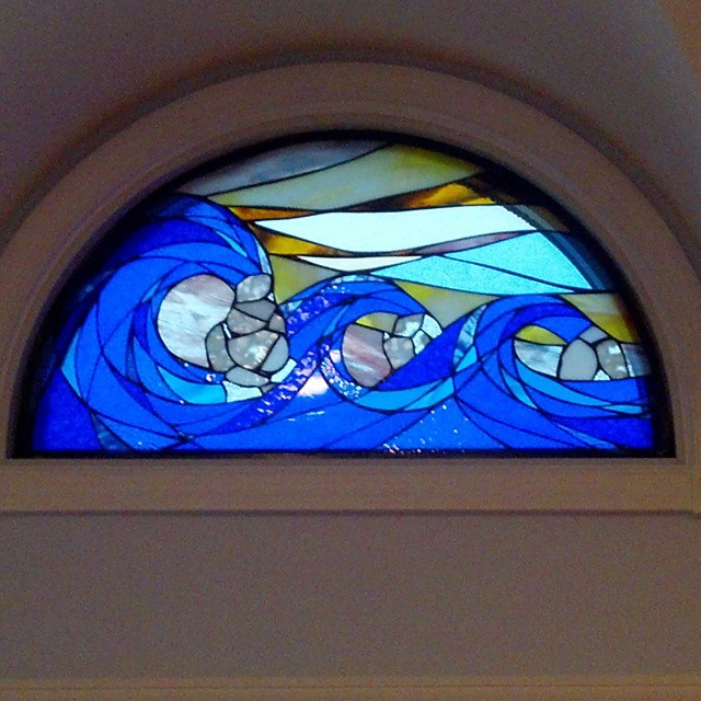  Stained glass window. Thank you William Batholomew Carpentry for your excellent templates and installation. Interested in custom glass artwork for your home or business? Look no further. 