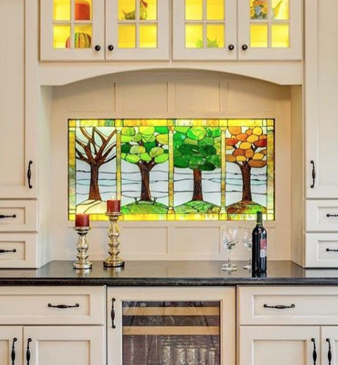  This four seasons panel is installed in a private residence locatedoutside of Philadelphia, PA. This kitchen remodel was featured on Houzz.com. 