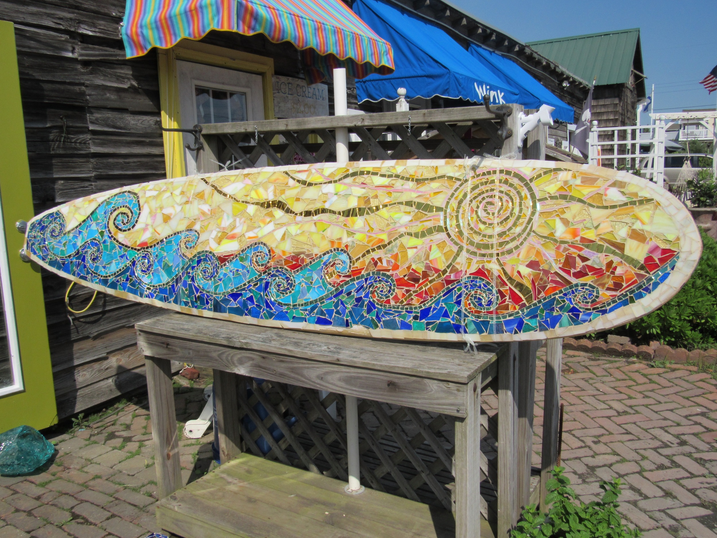  Custom surfboard mosaic 