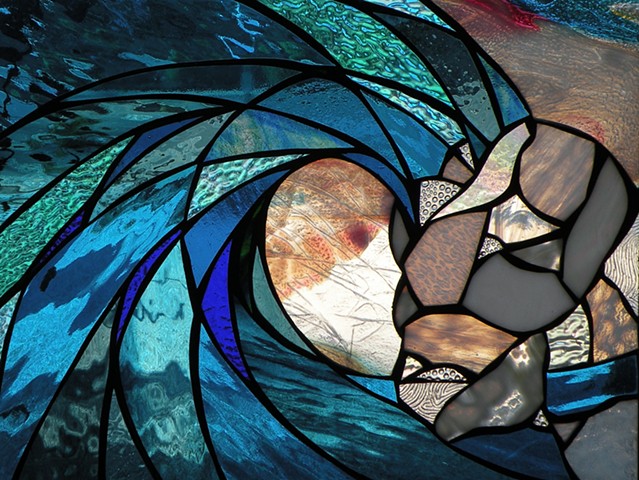 Stained Glass Pattern - Sandpiper Pattern — SwellColors Glass Studio
