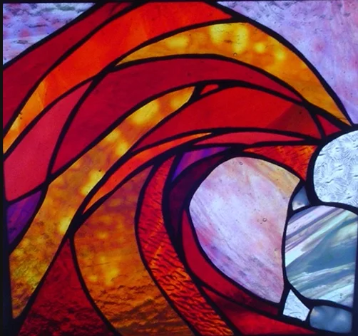 Stained Glass Collection.100 Waves of Summer-7.26-A Great Swell-Red.jpg