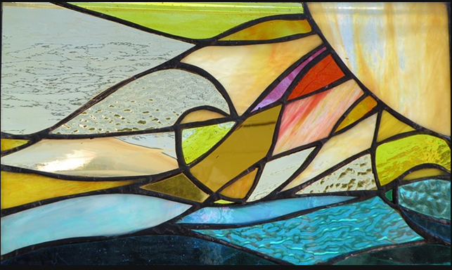 Rays Sunset April — SwellColors Glass Studio