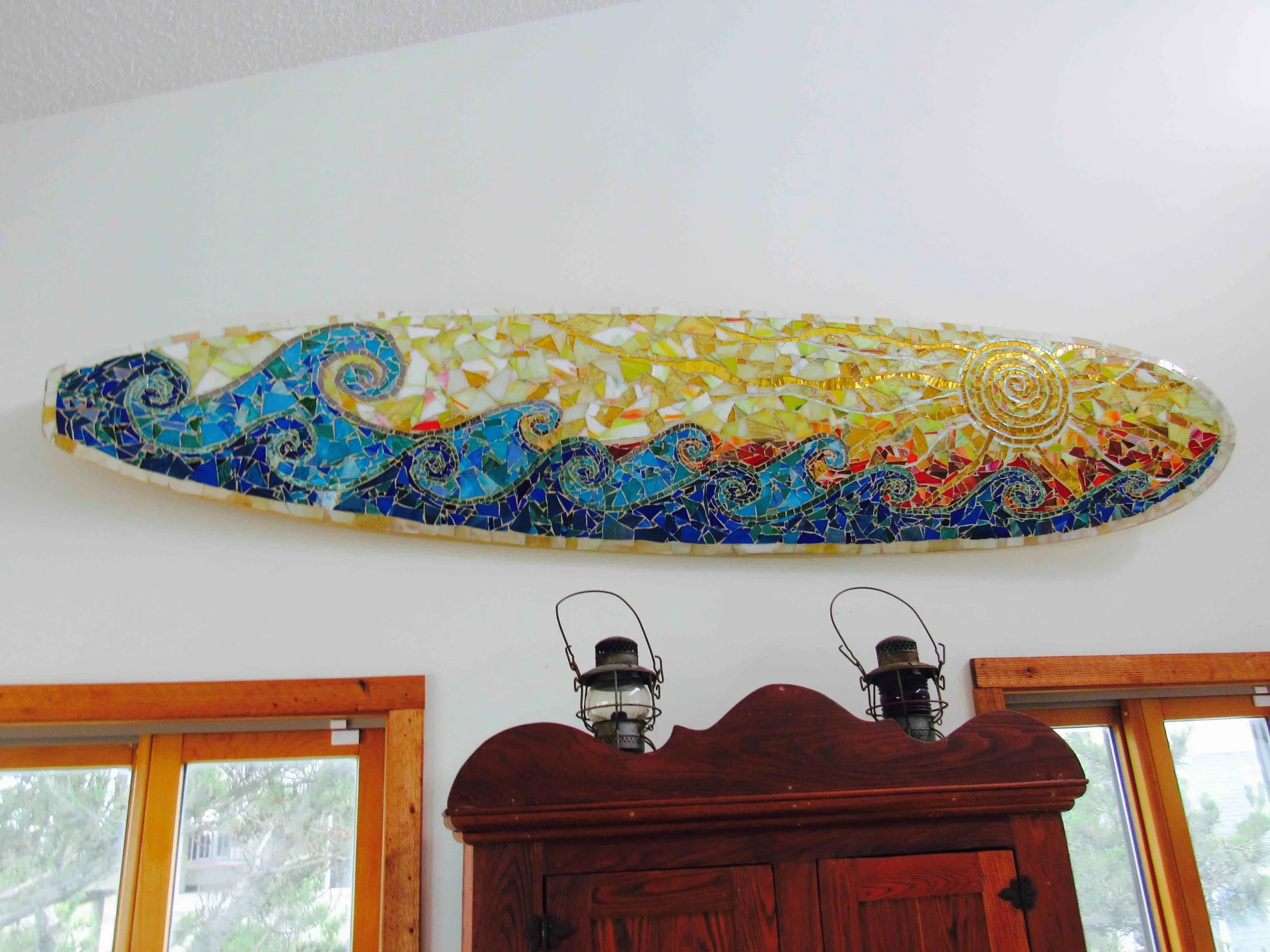 Got an Old Surfboard? Custom Surfboard Mosaic Wall Art! — SwellColors