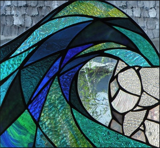 Stained Glass For Mom! Designs for Every Day! April 17th: "Aqua Swell" —  SwellColors Glass Studio