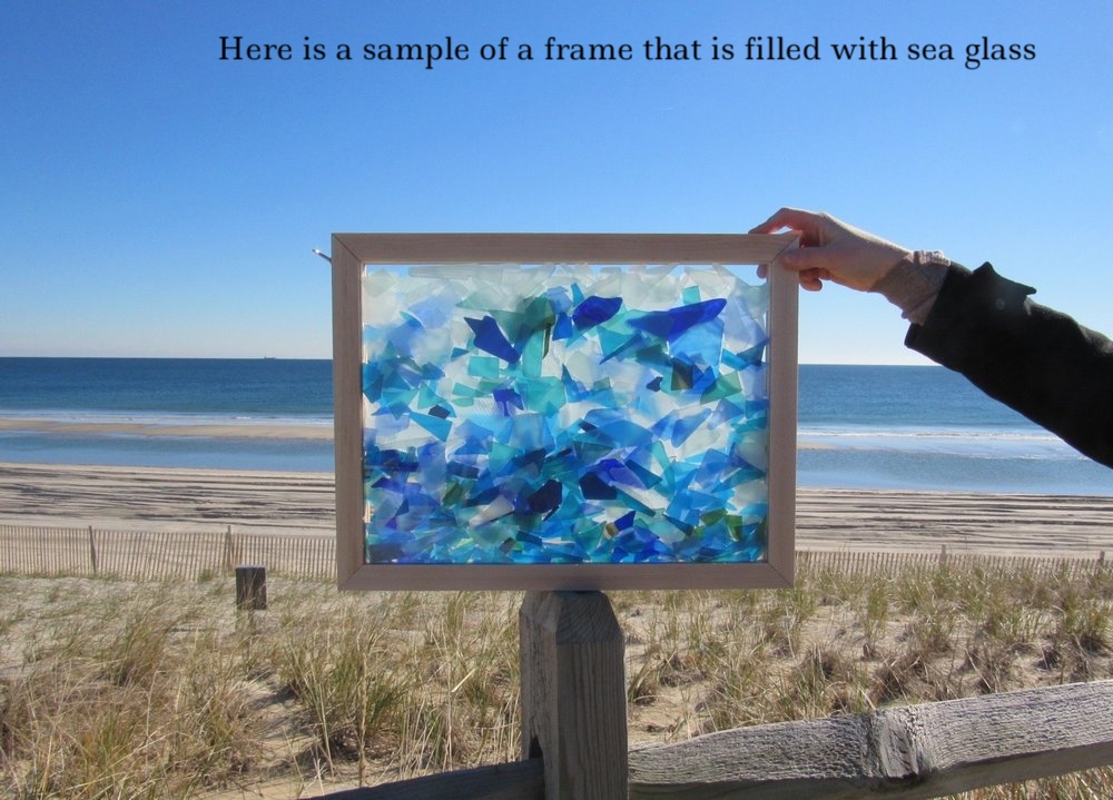 Sea Glass Frame - Fill With Your Own Glass — SwellColors Glass Studio