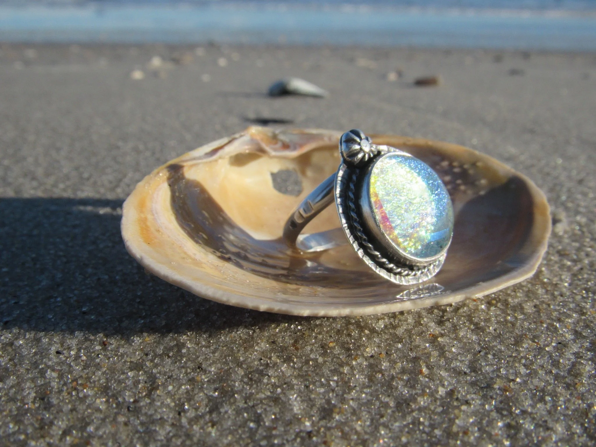 sea glass ring