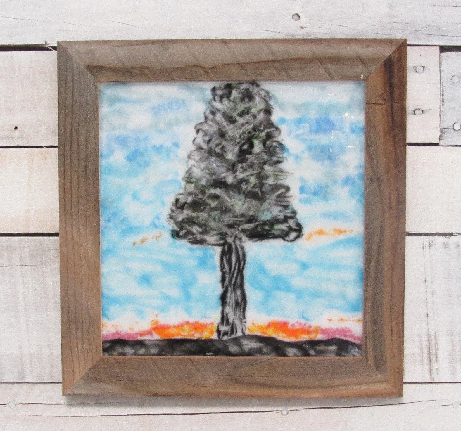 Ripple and Ray - Fused Glass Tree