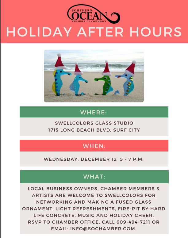 Come to SwellColors for this relaxing and fun business after hours. Make merry and make something really cool for the holidays!