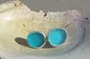 unique blue sea glass earrings