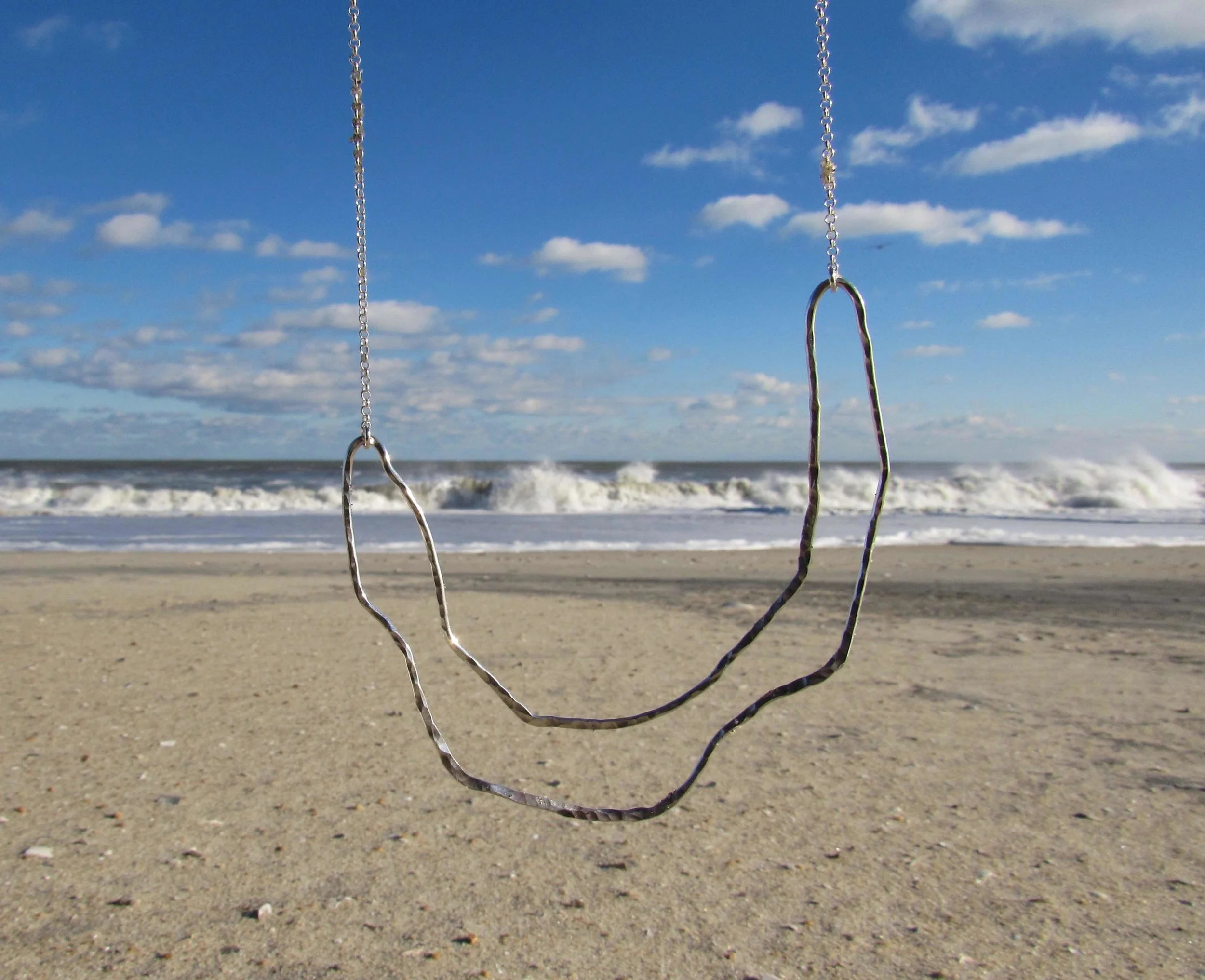 sterling silver statement necklace