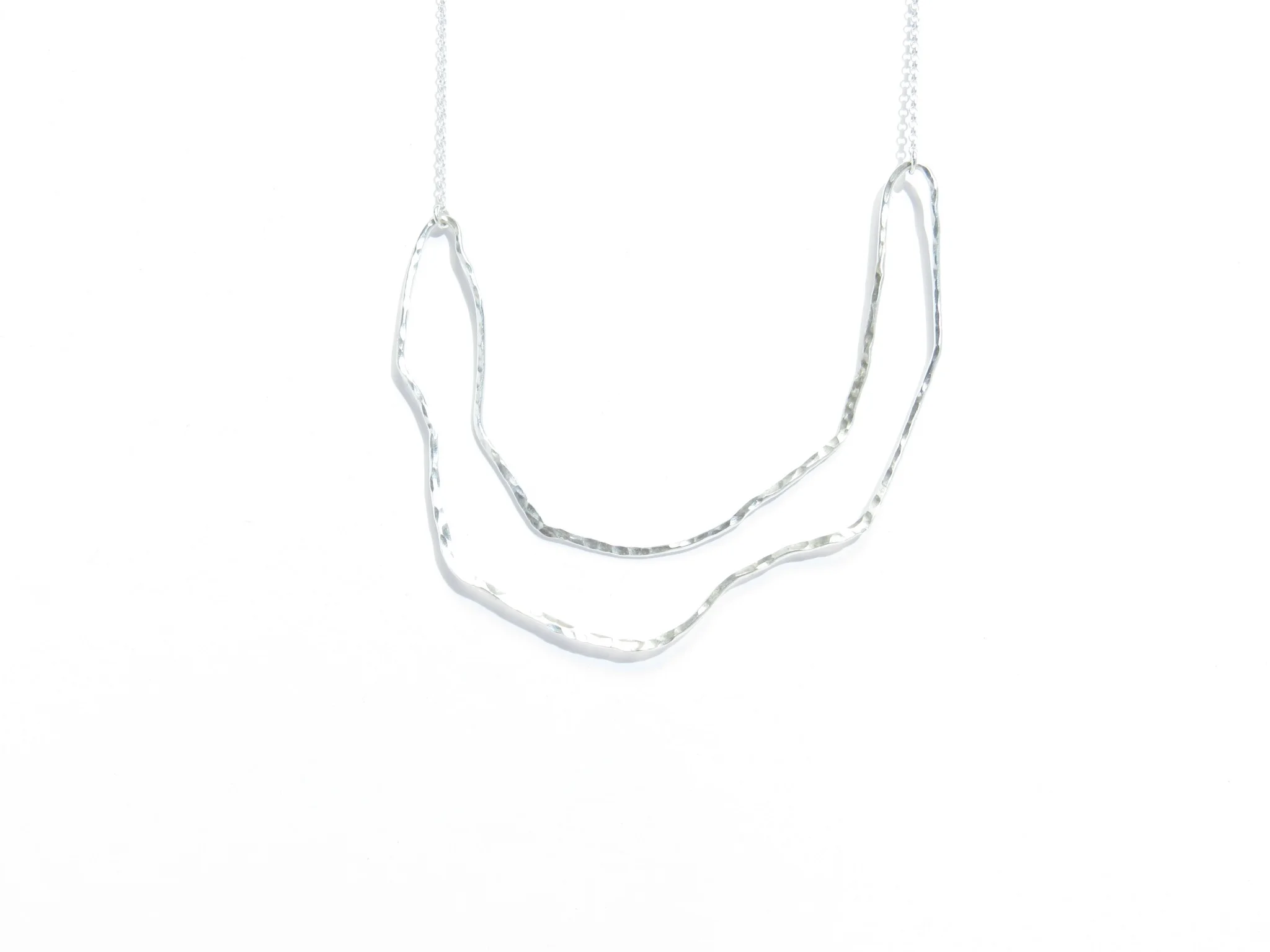 organic sterling silver necklace