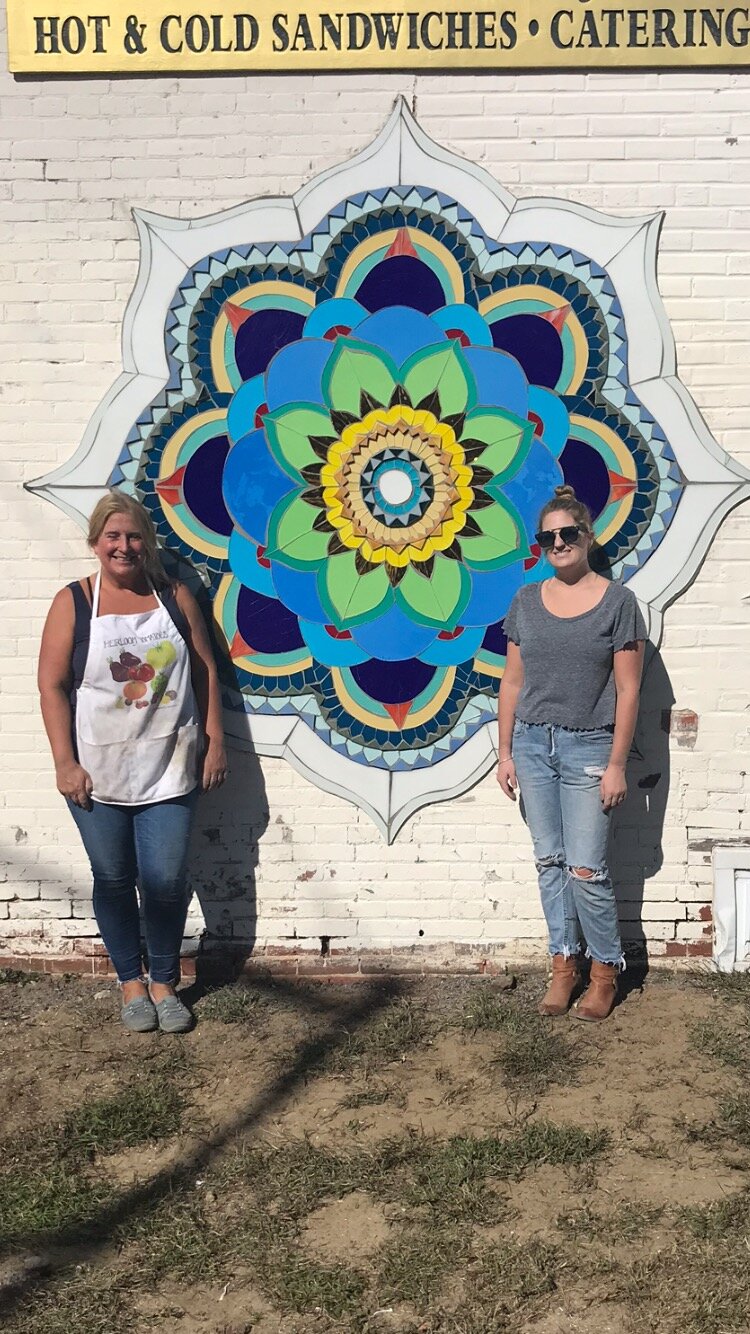  Custom commissioned mandala mosaic mural installed in Millville, NJ 