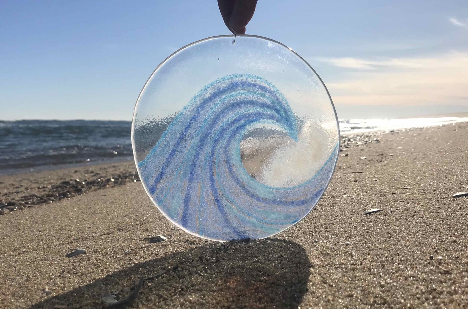 Ocean wave spiral / Nail It Art