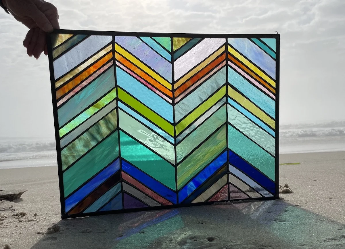 10.12.Chevron zig zag.Limoncello.Stained Glass Sun Windows.2.jpeg