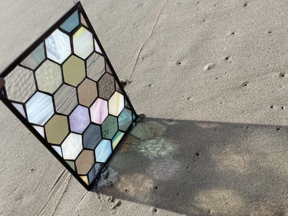 10.21.Pastel honeycomb.Limoncello.Stained Glass Sun Windows.2.jpeg