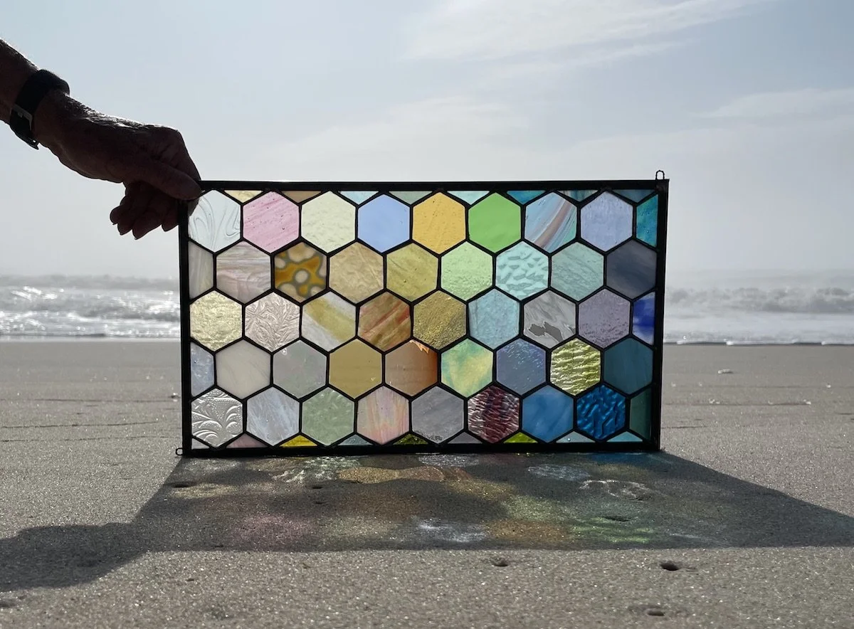 11.3.Blue Ombre Honeycomb.Limoncello.Stained Glass Sun Windows.jpeg