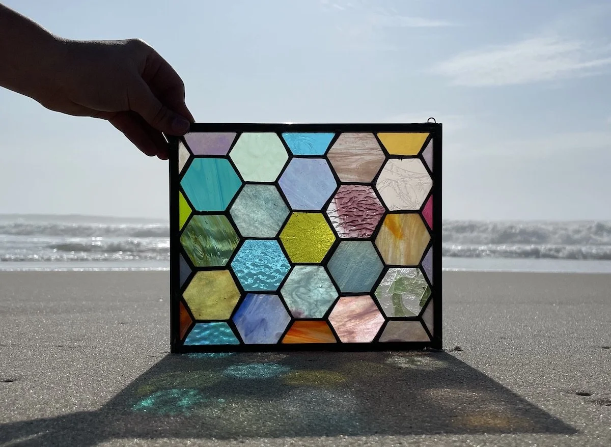 11.5.Mini rainbow Honeycomb.Limoncello.Stained Glass Sun Windows.jpeg