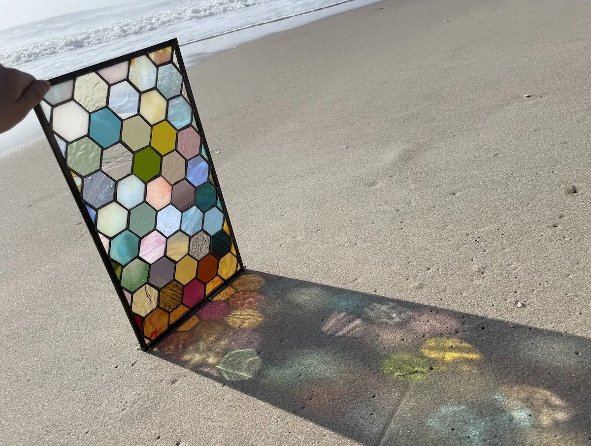 11.7.Rainbow Ombre Honeycomb.Limoncello.Stained Glass Sun Windows.3.jpeg
