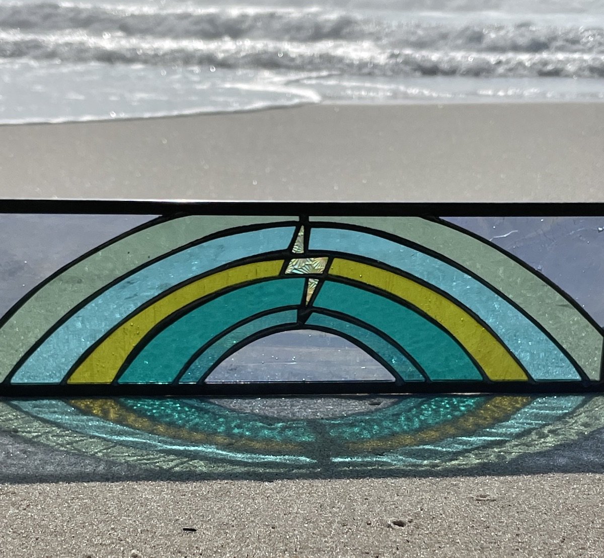 11.9.Lightning bolt arch blues.Limoncello.Stained Glass Sun Windows.jpeg