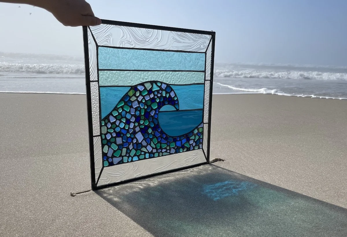 11.27.Blue nugget Wave with Blue background.Limoncello.Stained Glass Sun Windows.2.jpeg