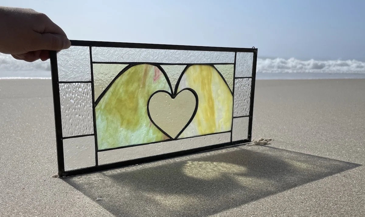 12.2.Lemon yellow waves and Heart.Limoncello.Stained Glass Sun Windows.2.jpeg