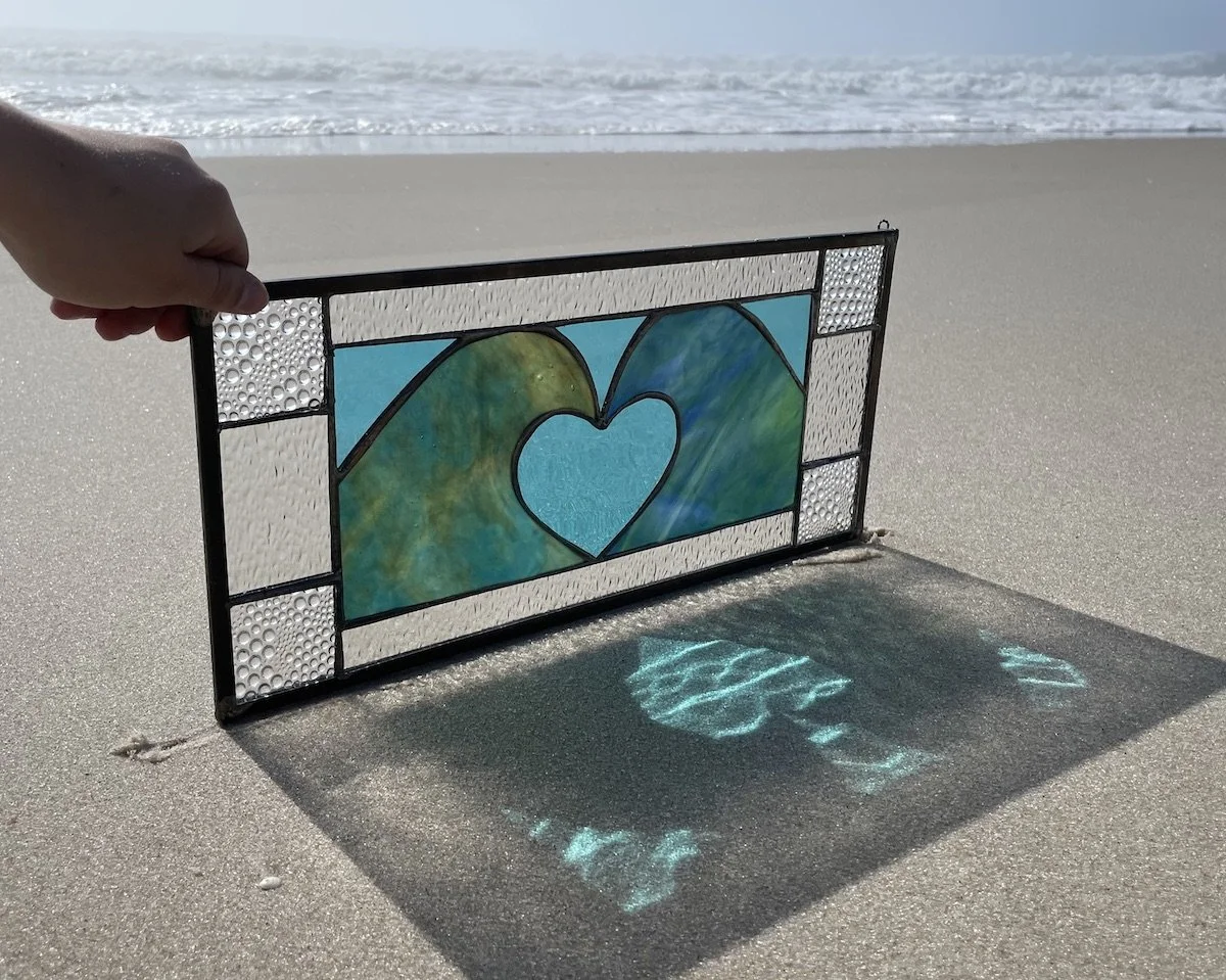 12.3.Green and turquoise waves and Heart.Limoncello.Stained Glass Sun Windows.2.jpeg
