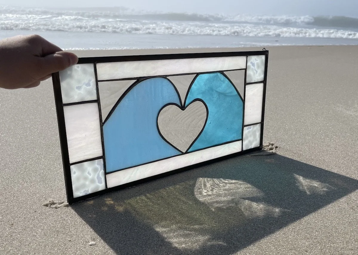 12.4.Blue and white waves and Heart.Limoncello.Stained Glass Sun Windows.2.jpeg