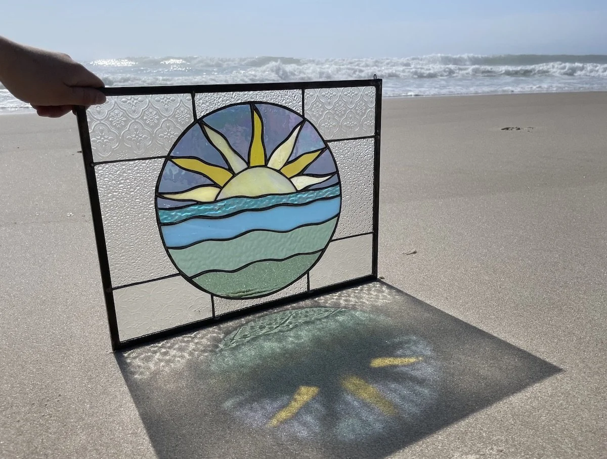 12.12.Cheery Sun and sea framed.Limoncello.Stained Glass Sun Windows.2.jpeg